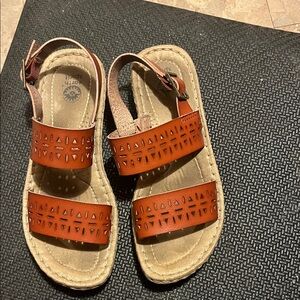 Earth Spirit women’s Sandals - Tan and Orange